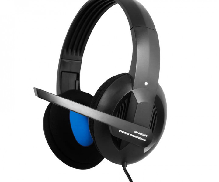 Наушники Gemix HP-660MV Черные,микрофон, регулятор громкости. Диаметр динамика: 40 мм, сопротивление